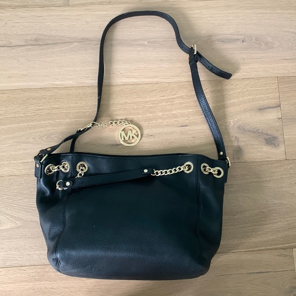 Black leather Michael Kors Shoulder Bag - Picture 1 of 9